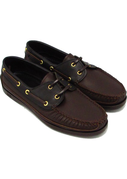 CB10101 Kahverengi / Siyah Erkek Bağlı Timberland Ayakkabı