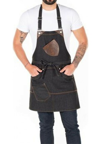 Askılı Mutfak Önlüğü Master Chef Cafe Şef Garson Aşçı Kuaför Sanat Barista Önlük