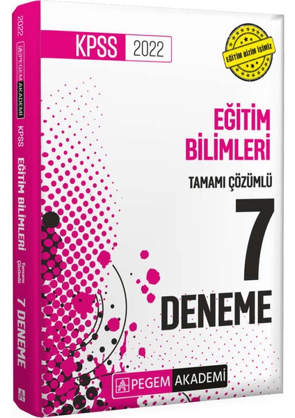 2022 KPSS Eğitim Bilimleri Tamamı Çözümlü 7 Deneme