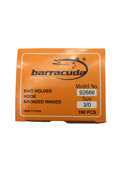 92666 Çift Tırnaklı Bronz Olta Iğnesi No:3/0 100'LÜ Paket