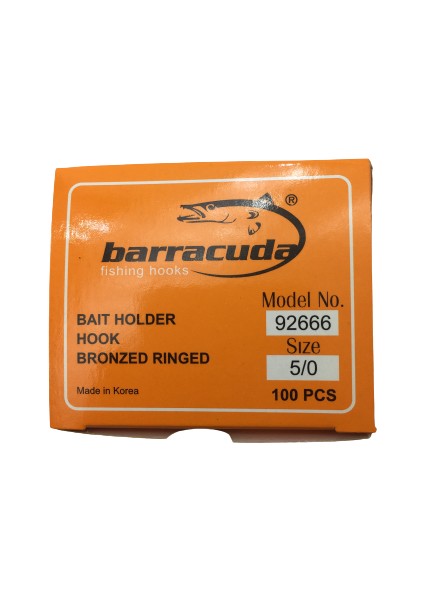 92666 Çift Tırnaklı Bronz Olta Iğnesi No:5/0 100'LÜ Paket