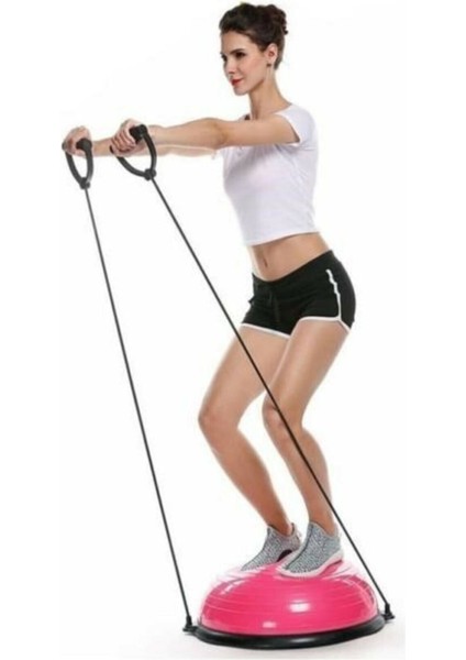 Ithal Bosu Ball Denge Mavi Yarım Pilates Fitness ve Yoga Topu + Pompa Hediyeli fırsatları