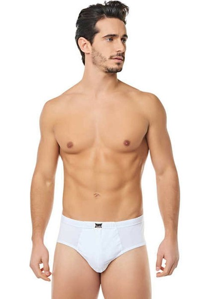 6'lı Erkek Beyaz Slip Külot
