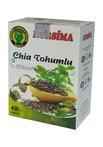 Chia Tohumlu 40AD Süzen Poşet Çay