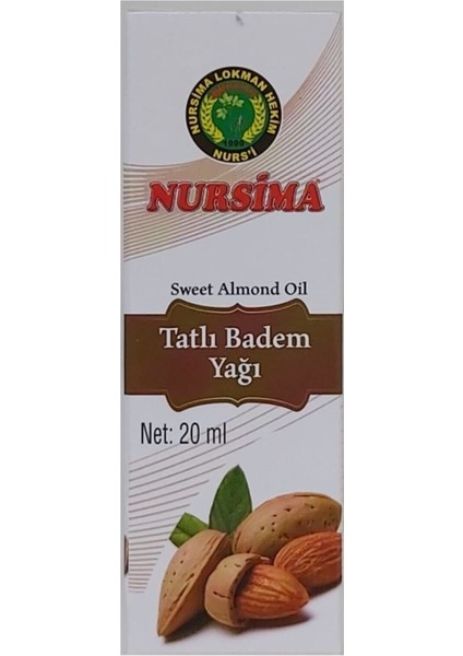 Bitkisel Tatlı Badem Yağı 20 ml