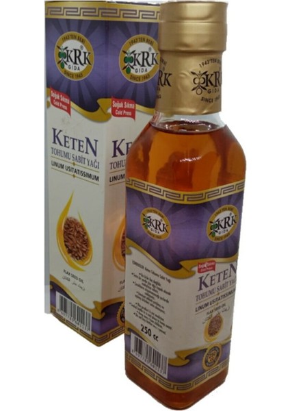 Soğuk Sıkım Keten Tohumu Yağı 250 ml