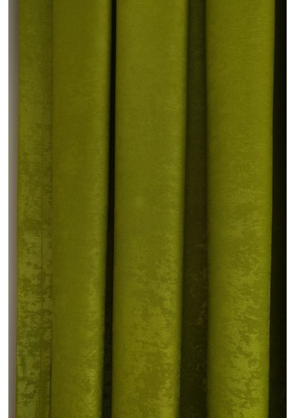 Fıstık Yeşil Düz Renk Pileli Soft Fon Perde, 1/2,5 Normal Pile, Tek Kanat 50 x 240 cm indirimleri