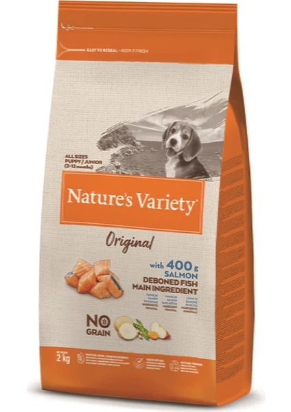 Nature's Variety Dog No Grain Tahılsız Junior Salmon 2 Kg