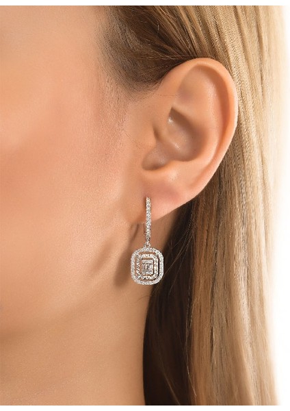 0.78CT Pırlanta Sallantılı Küpe fiyatları
