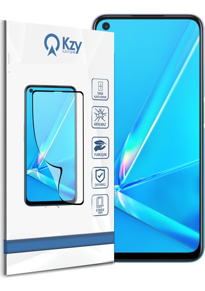 Oppo A72 Tam Kaplayan Fiber Nano Ekran Koruyucu Cam