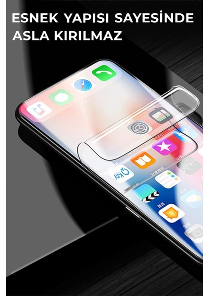 Oppo A72 Tam Kaplayan Fiber Nano Ekran Koruyucu Cam