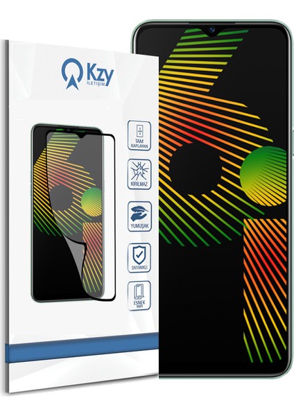 Realme 6i Tam Kaplayan Fiber Nano Ekran Koruyucu Cam fiyatları