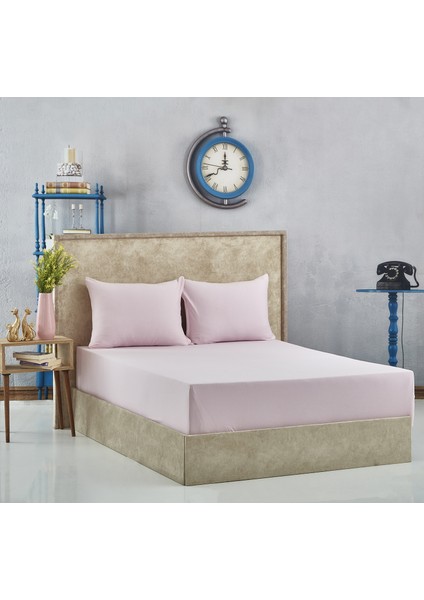 Çift Kişilik Penye Lastikli Çarşaf Seti 150 x 200
