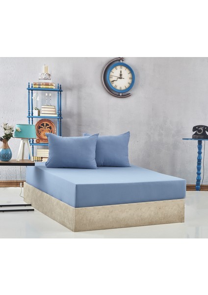 Tek Kişilik Penye Lastikli Çarşaf Seti 100 x 200