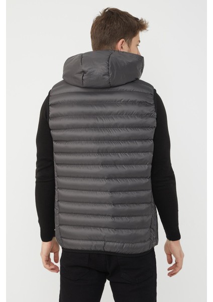 Erkek Battal Şişme Yelek Antrasit - 123DNGR