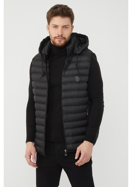 Erkek Battal Şişme Yelek Siyah - 123DNGR