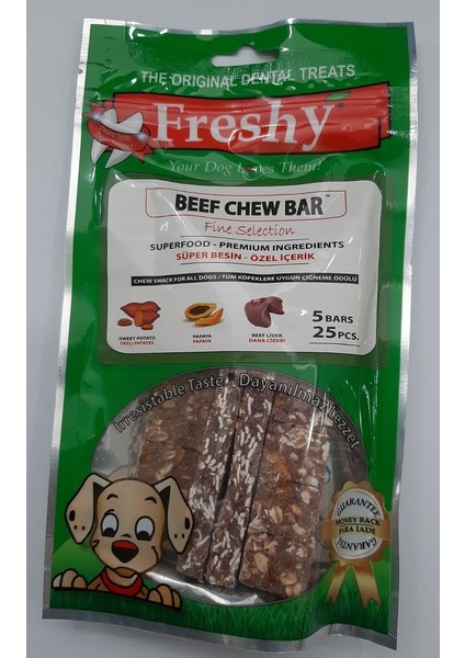Beef Chew Bar Dana Ciğeri Papayalı Et Ödül Maması