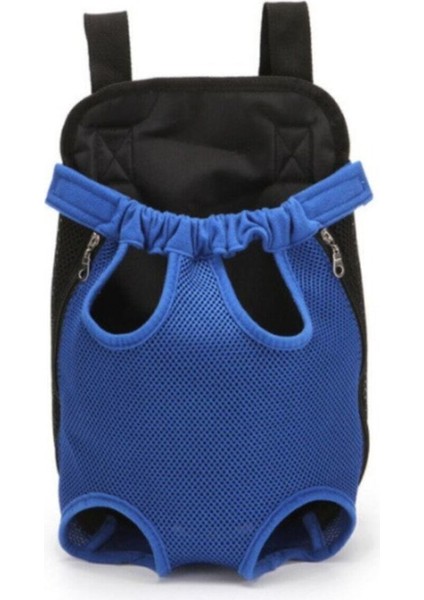 Ana Kucağı Kedi Köpek Taşıma Çantası Ayaklı Model Mavi