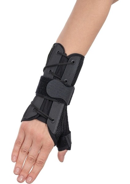 Bağcıklı Başparmak Destekli El Bilek Ateli Fileli - Beden: Sol (W 320-SOL)