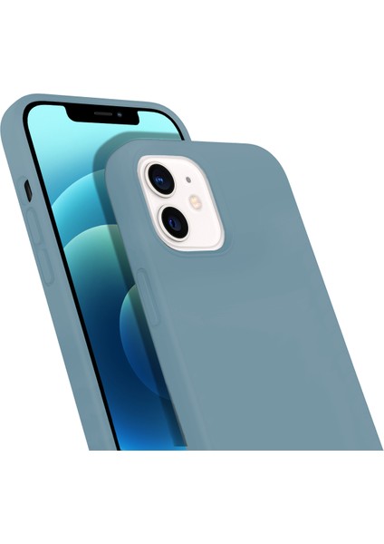 Buff Apple Iphone 12 Mini Rubber S Kılıf Ice Blue