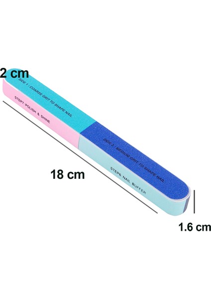 7 Yönlü Profesyonel Manikür Pedikür Törpüsü Step By Step