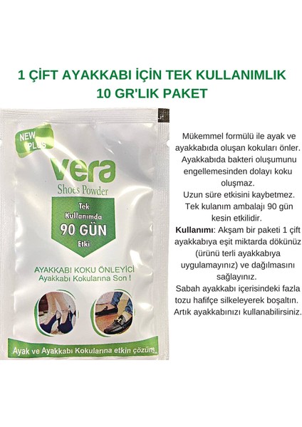 Ayak Kokusu Giderici Ayakkabı Içi Koku Önleyici 2 Paket x 10 gr