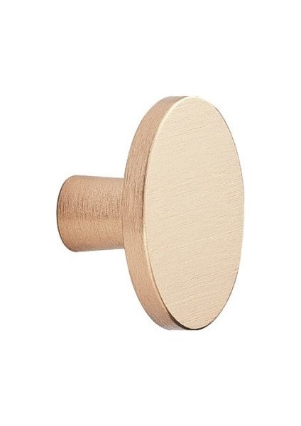 Kulp 042MM Furnipart Plato Fırçalı Pirinç