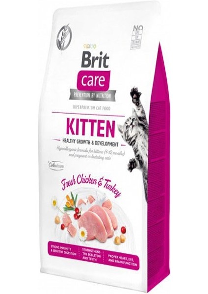 Hipoalerjenik Kitten Tahılsız Tavuk ve Hindili Yavru Kedi Maması 400 gr