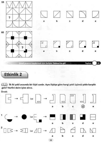 Dikkat ve Zeka Akademisi 10-11 Yaş Bilişsel ve Düşünsel Beceriler Değerlendirme ve Geliştirme/b