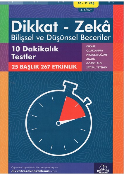 10-11 Yaş Bilişsel ve Düşünsel Beceriler 10 Dakikalık Testler