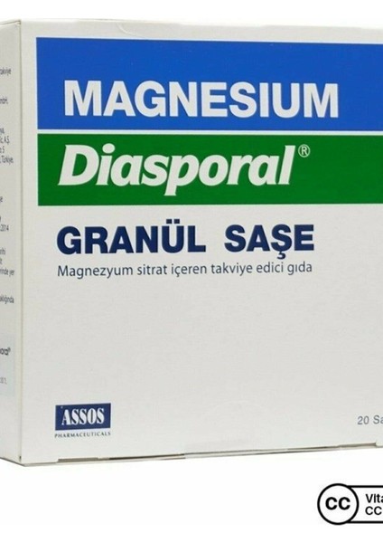 Magnesium Diasporal Granül Saşe 20'li