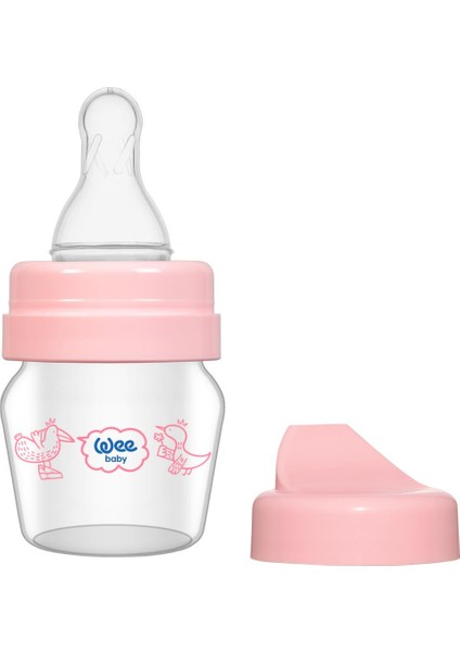 Cam Alıştırma Bardağı-Biberon Seti Wee Baby 792 Pembe 30 ml
