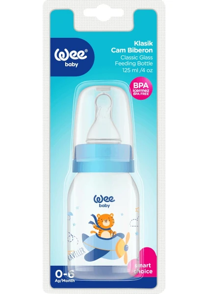 Wee Baby Cam Biberon Wee Baby 877 Mavi 125 ml Uçak