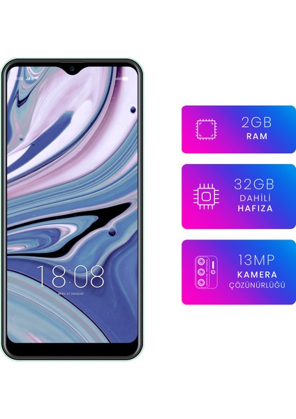 P13 Blue 32 GB 2021 (Reeder Türkiye Garantili) Yeşil