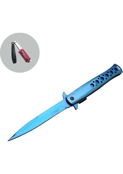 Alsepeteavm Columbia Serisi FST-1111-B 23 cm Blue Tac-Force Ti-Lite Bıçak Jobon Kibritli