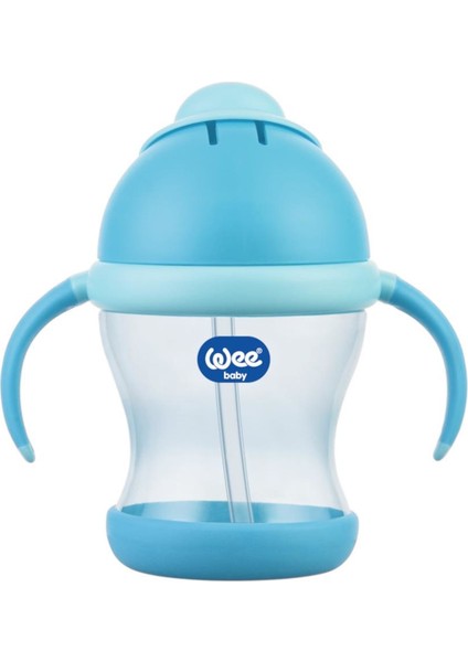 Kulplu Pipetli Bardak Wee Baby 170 Mavi 200 ml
