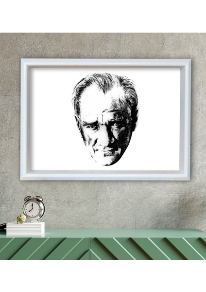 Gift Karakalem Atatürk Temalı Özel Ahşap Çerçeveli Tablo 46 x 66 cm -4 fiyatları