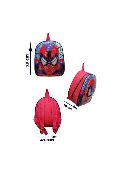 Spiderman 5d Kabartmalı Anaokulu Kreş ve Günlük Kullanım Çantası Örümcek Adam Sırt Çantası modelleri