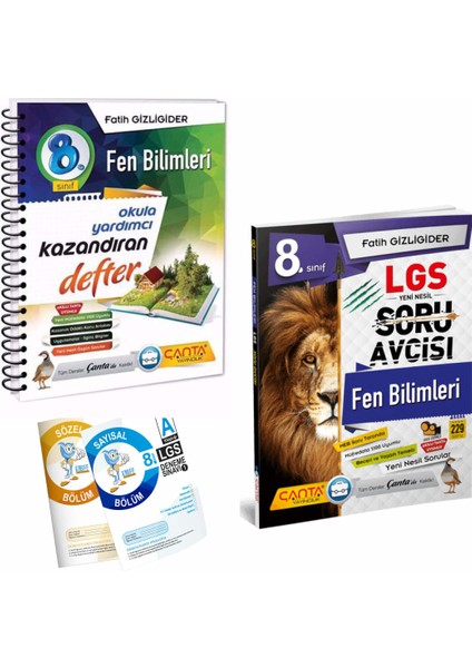 8. Sınıf Fen Bilimleri Defter ve Soru Avcısı Fen Bilimleri Soru Bankası