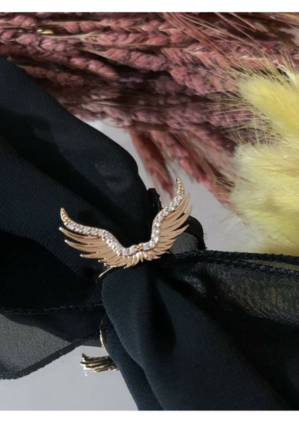 Nf s Butik Ayarlamalı Özel Ithal Seri Zirkon Taşlı Melek Kanat Detaylı Yüzük modelleri