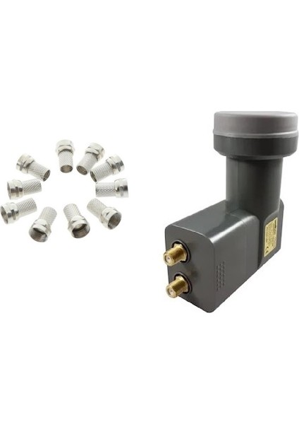 Ata Elektronik 2 Port Lnb + 10 F Jak Konnektörlü