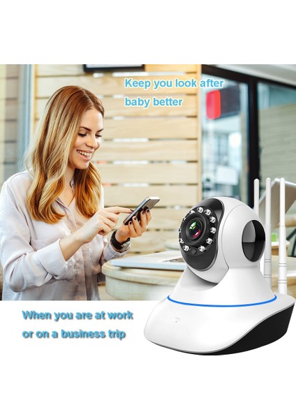 Tuya Smart Life Ip 3mp Hd Wifi 2 Yönlü Ses Hd Gece Görüş Hareket Algılama Cctv Kamera (Yurt Dışından)