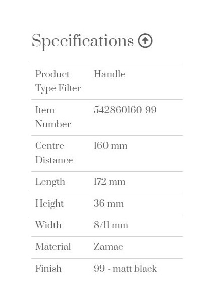 Kulp 160MM Compact Siyah