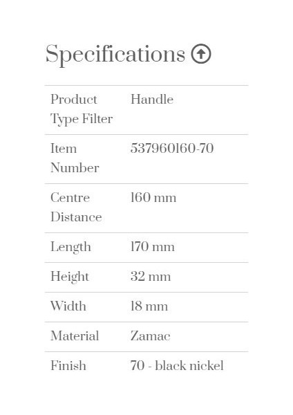 Kulp 160MM Fold P.nikel Siyah