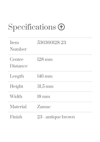Kulp 128MM Mercury Antik Brown fiyatları