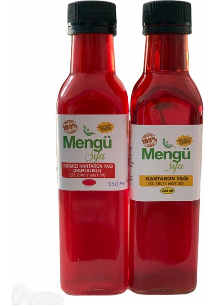 Şifa Sarı Kantaron yağı 250ML Kırmızı Kantaron yağı 250ML 2li Set