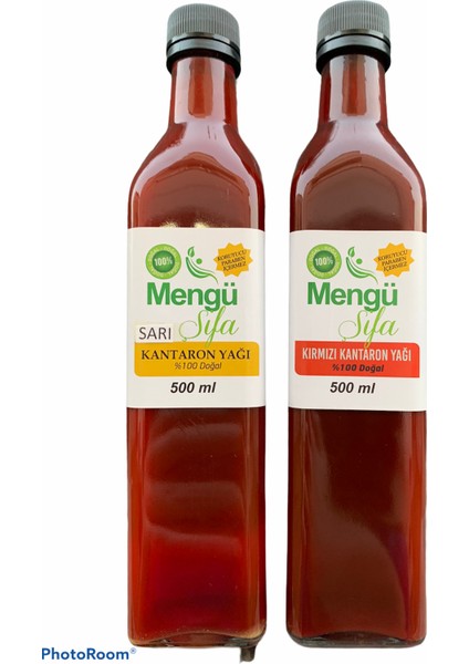 Şifa 500ML Sarı Kantaron 500ML Kırmızı Kantaron Yagı 2lı Paket Yeni Mahsül...