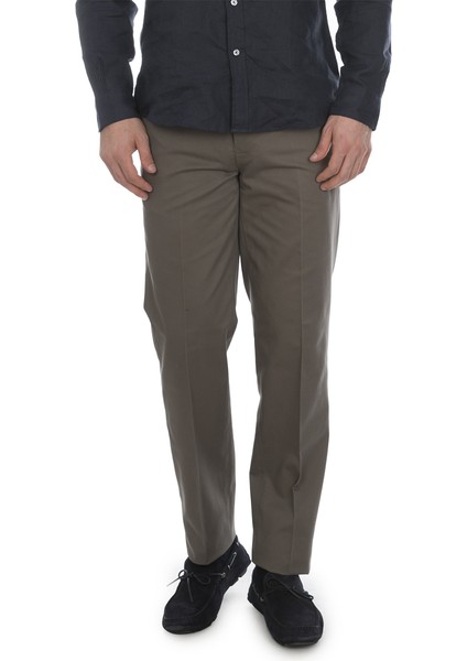 Erkek Vizon Clark Kesim Chino Pantolon