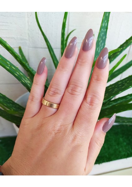 12 Li Kendinden Yapışkanlı Takma Tırnak ( Taş Rengi )