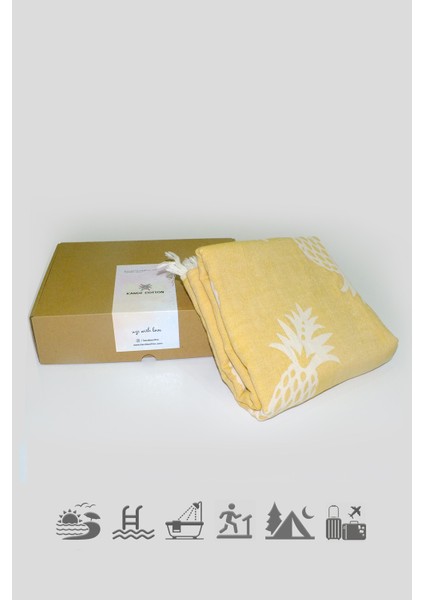 Ananas Desen Jakarlı Peştamal fiyatları